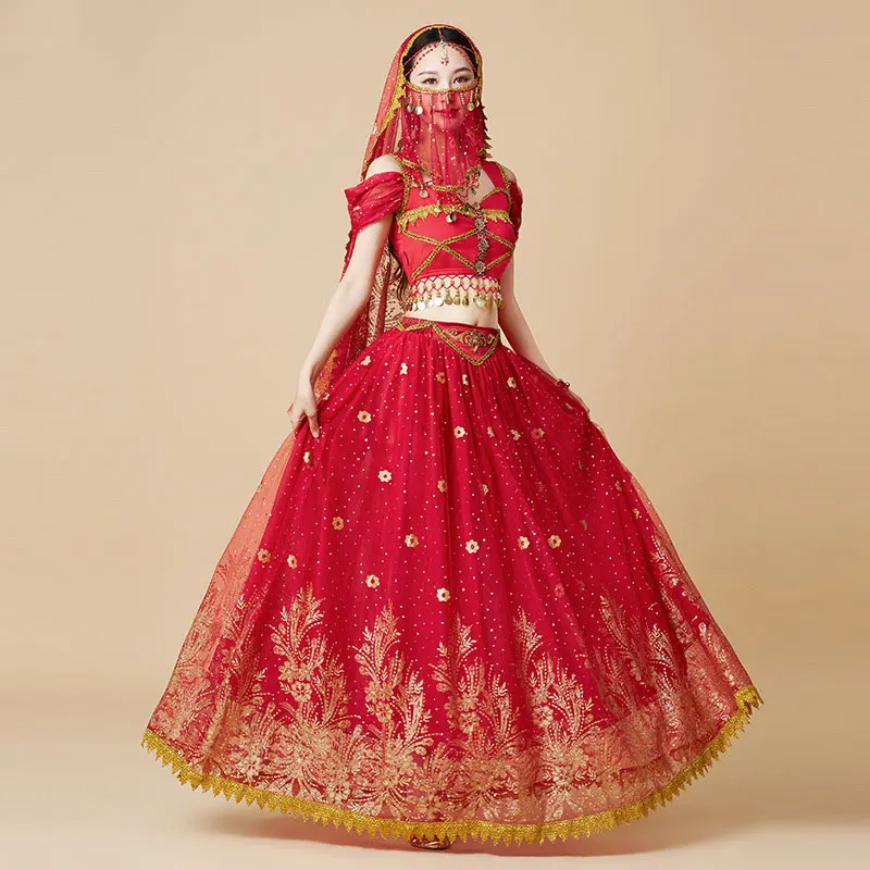 Ethnic Fashion India - فستان نسائي لمهرجان الهالوين التأثيري للرقص