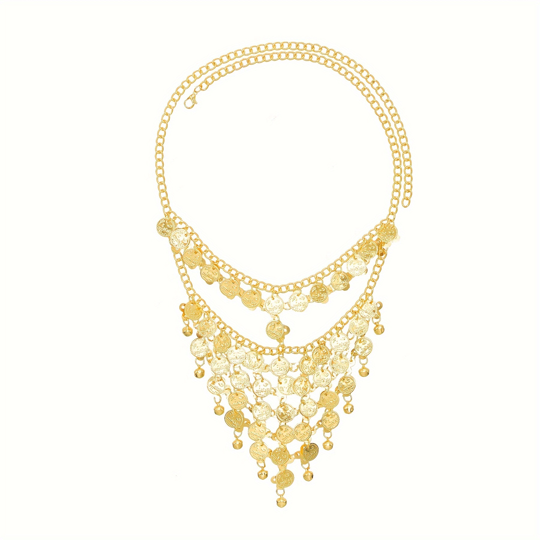 عملات ذهبية اللون سلاسل طويلة  - مراجعة Ethnic Fashion Co In وسعره